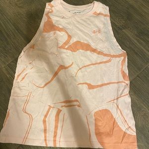 Under amour pink loose athletic tank top